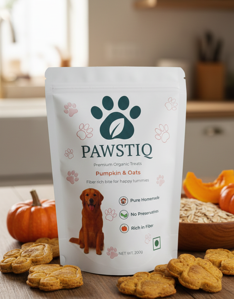 Pumpkin and Oats dog treats